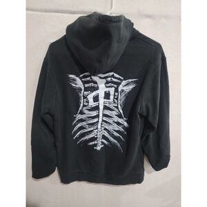 RDS Red Dragon Skeleton Hoodie Back‎ Bone Made in Canada Mens Medium VINTAGE